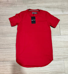 PLAYERA LONG FIT RED