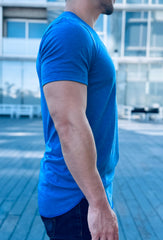 PLAYERA LONG FIT KING BLUE