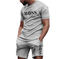 BOSS MENS TSHIRT AND SHORT SUMMER SET