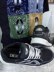 Dior B30 Sneaker Black Mesh and Technical Fabric