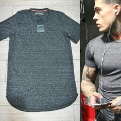 PLAYERA LONG FIT STEEL