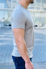 PLAYERA LONG FIT SAND