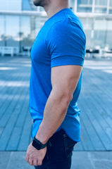 PLAYERA LONG FIT KING BLUE