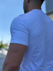 PLAYERA LONG FIT WHITE