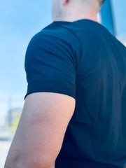 PLAYERA LONG FIT BLACK