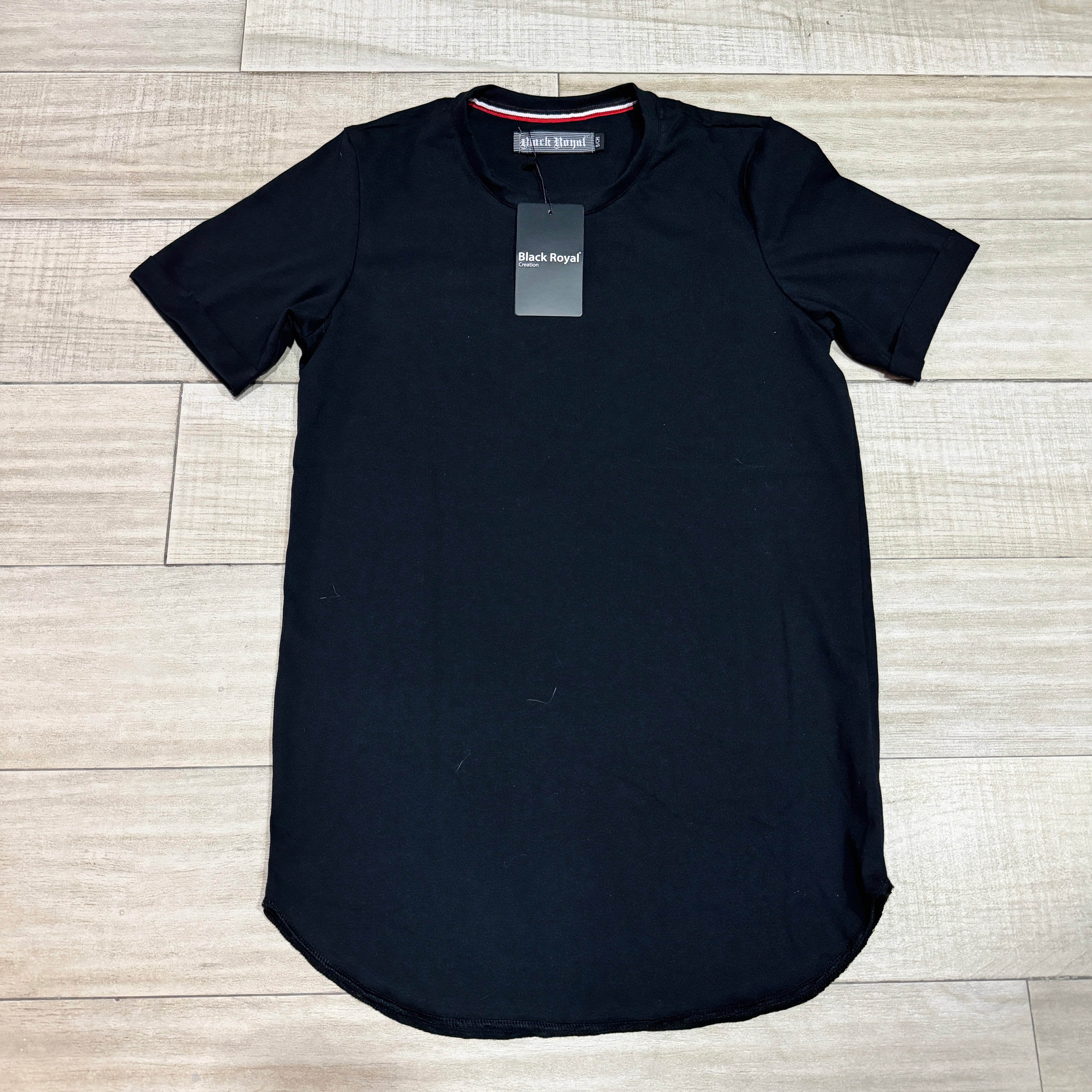 PLAYERA LONG FIT BLACK