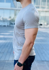 PLAYERA LONG FIT SAND